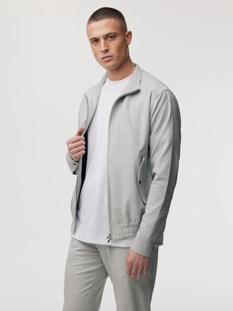 Genti Bolton Zip Jacket | Lichtgrijs