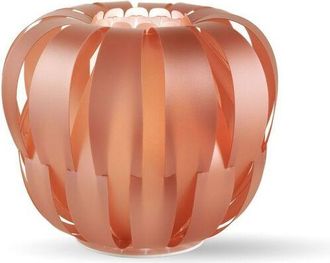 Linea Zero L&aacute;mpara De Mesa Cobre En Metal Blanco Cm. 19x17h