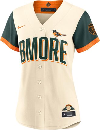 Nike Baltimore Orioles City Connect Nike Womens MLB Stadium Jersey in Brown | RW260H3GOLE-43L