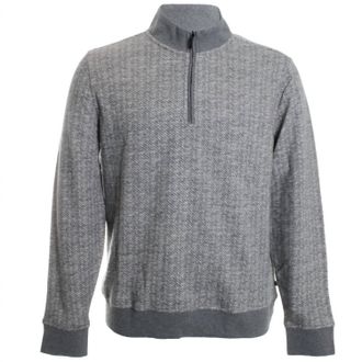 Robert Barakett Mens Cedro Zip Pullover Sweater In Grey