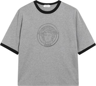Versace Tops, Dames, Grijs, XS, T-Shirts