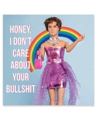 iCanvas Icanvas Dont Care Print On Acrylic Glass By Pepino De Mar