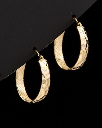 Italian Gold, Inc 14K Italian Gold Hammered Hoops