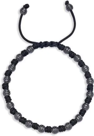 Eye Candy Los Angeles Caleb Beaded Slider Bracelet in Black at Nordstrom Rack