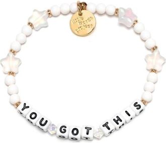 Little Words Project You Got This Stargaze Beaded Stretch Bracelet in White at Nordstrom, Size Medium
