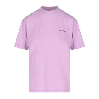 Off-white Unisex volwassen Diag Logo Regular T-shirt (Paars)