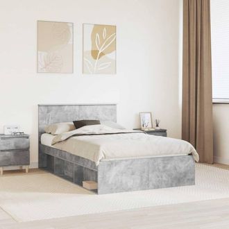 Berkfield Home Bed Frame Concerte Grey 135 x 190 cm Engineered wood