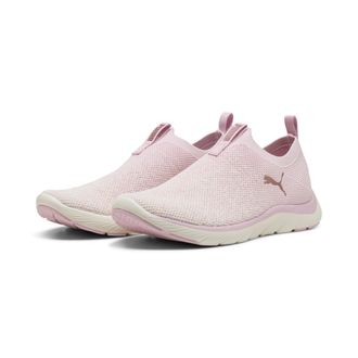 Puma Slip-On Sneaker PUMA SOFTRIDE REMI SLIP-ON KNIT WNS, Damen, Gr. 37,5, rosa (rose mauve, warm wei&szlig;, rose gold), Textil, Schuhe Slip-On Sneaker