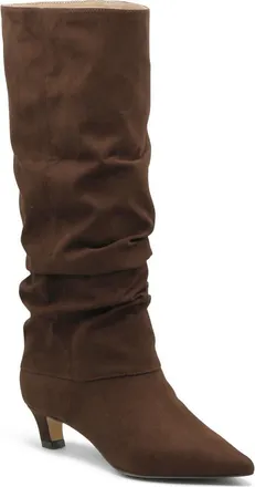 Charles by Charles David Access Slouch Pointed Toe Kitten Heel Boot in Java at Nordstrom, Size 6.5