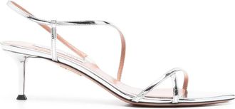 Aquazzura 50 mm Tease sandalen - Zilver