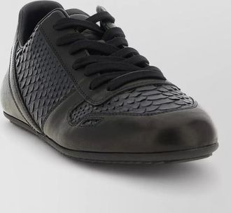 Rick Owens minimal sneaker low top rubber sole