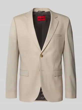 HUGO BOSS Super Slim Fit Anzugsakko aus Schurwoll-Mix Modell ARTI in Sand, Gr&ouml;&szlig;e 102