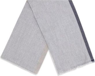 Brunello Cucinelli Mens Gray Cashmere Scarf