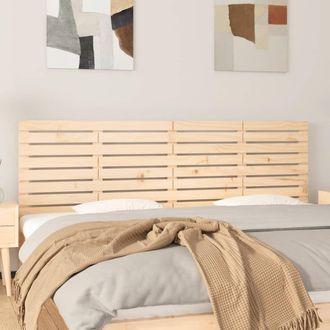 vidaXL Cabecero De Cama De Pared Madera Maciza De Pino 206x3x63 Cm Vidaxl