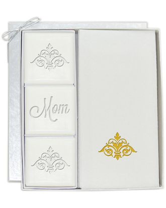 Carved Solutions Damask Mom Soap And Towel Set