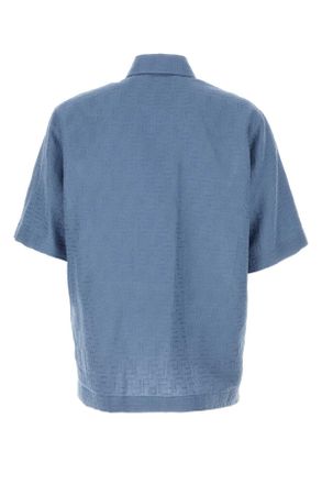 Fendi Fs1317au6y F0u6k Baia Exterior: Linen Cotton Camicie Shirt