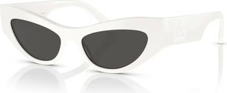 Dolce & Gabbana Dames, Accessoires, Wit, Maat: 52 MM Polyamide