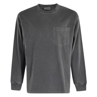 Carhartt Work in Progress Carhartt Wip, Long Sleeve Tops, male, Black, Size: M Long Sleeve Torion Pocket T-Shirt