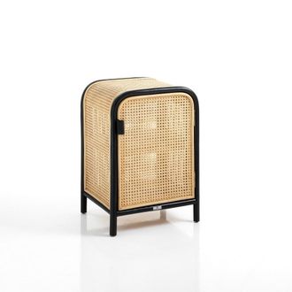 Oresteluchetta Mueble rat&aacute;n negro 2 estantes
