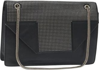 Saint Laurent Tweedehands leren schoudertassen - Dames - Vintage Schoudertas - Zwart - ONE Size - Leer - Vintage
