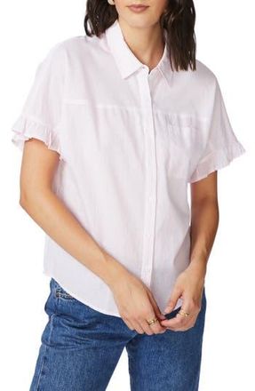 Court & Rowe Spring Stripe Shirt in Chambray Pink at Nordstrom Rack, Size Xx-Small