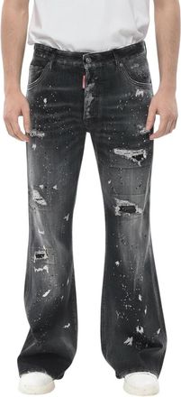 Dsquared2 Grey Flared Mid Rise Jeans