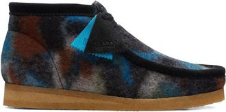 Clarks Black veterlaarzen met patroon - Zwart