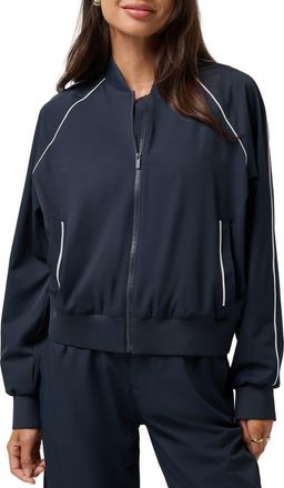 Travis Mathew Opening Shot Bomber Jacket in Navy Blazer at Nordstrom, Size Xx-Large