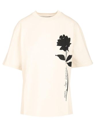 Golden Goose Boxy T-Shirt Bianco-Donna