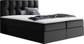 Mirjan24 Mobilier1 - Cama Continental Baltimore 128, Soft 011, Continental, Doble, 160x200, Cuero Ecol&oacute;gico, Somieres, 166x208x103cm
