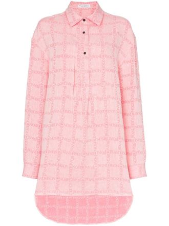 J.W.Anderson Camicia-tunica da donna con stampa logo - Rosa