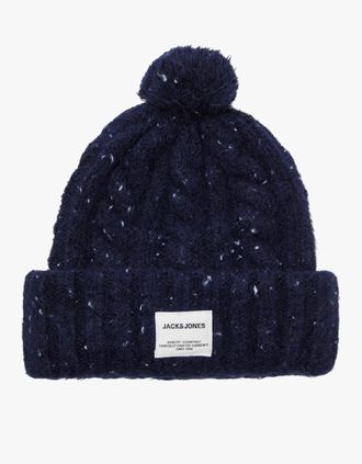 Jack & Jones Mens Jack & Jones LEVIS Mens Beanie Navy Blazer - Blue - Size: ONE-SIZE