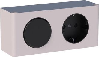 Marcel Breuer eenvoudige stekkerdoos met schakelaar Grijs