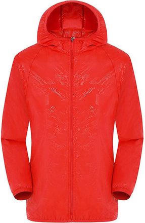 Generic Mens Lightweight Jacket Casual Outdoor Jackets Windproof Hiking Jacket Hooded Raincoat Breathable Jacket Windproof for Outdoor Sports Fishing Hiking M