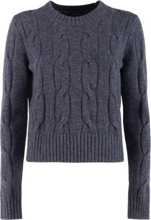 Nenette Trui met ronde hals - Dames - Ronde hals truien - Grijs - S - Wol - Truien & Vesten
