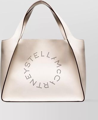 Stella McCartney logo tote bag with two flat top handles