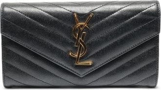 Saint Laurent Portafoglio Cassandre trapuntato 2020 - Nero