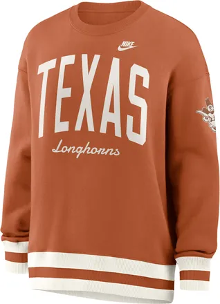 Nike Texas Legacy Nike Womens College Pullover Crew in Orange | 040H0K9STXV-V89