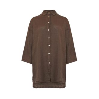 Tiffany & Co. Jenna Oversized Shirt - female - Tiffany - Shirts - Brown - ONE SIZE - Blouses & Shirts