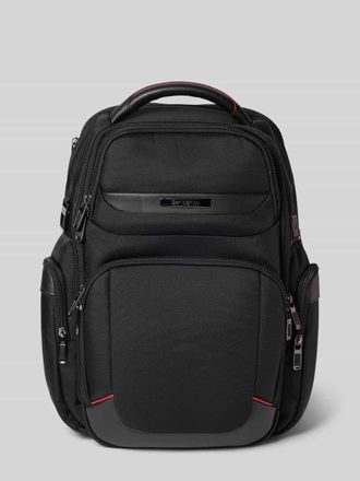 Samsonite Rucksack aus Kalbsleder-Mix mit Logo-Detail Modell Pro-DLX in Black, Gr&ouml;&szlig;e 1