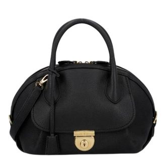Ferragamo Pre-owned Handbags, female, Black, Size: ONE SIZE Pre-owned Fiamma Bag