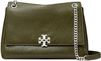 Tory Burch Charlie Leather Shoulder Bag in Leccio at Nordstrom