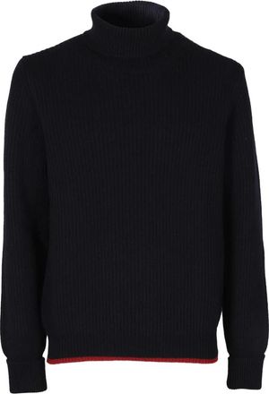 Fay Vintage Dolcevita Trui - Heren - Coltruien - Blauw - M - Wol - Truien & Vesten