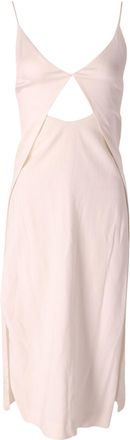 Dion Lee Cut Out Dress in White Cream Acetate