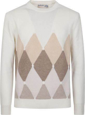 Ballantyne Classic Diamond Diamond Argyle Cashmere Sweater
