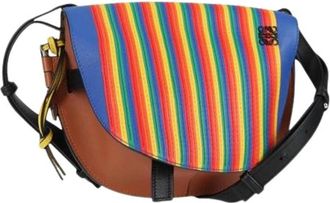 Loewe Pre-owned Schoudertas - Dames - Vintage Schoudertas - Veelkleurig - ONE Size - Leer - Vintage
