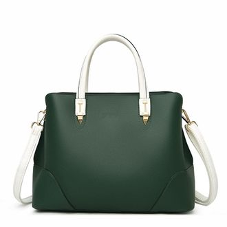 Generic Purses and Handbags for Women Fashion Ladies Leather Top Handle Satchel Crossbody Bag Large Shoulder Bag Totes (Green)
