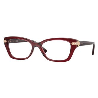 Vogue Glasses, female, Red, Size: 52 MM Cat-eye Optical Frame