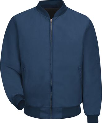 Red Kap Mens Solid Team Jacket, Navy, S