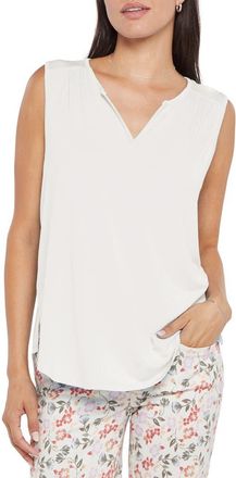 NYDJ Perfect Sleeveless Blouse in Optic White at Nordstrom, Size X-Small
